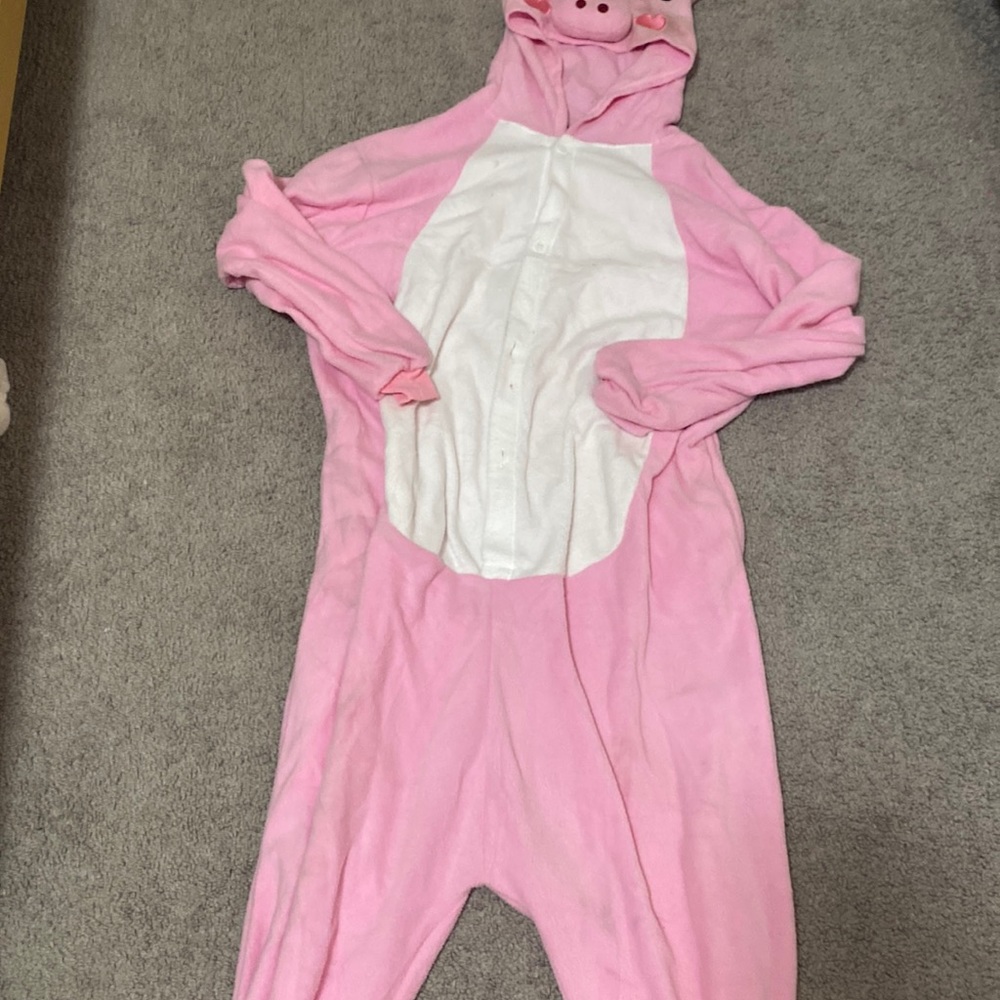 Pig onesie. Pj’s or halloween costume.